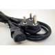 POWER CABLE CORD 1m EXTERNAL SUKO BLACK 3 X 0.5mm ΚΑΛΩΔΙΟ ΤΡΟΦΟΔΟΣΙΑΣ W6-016