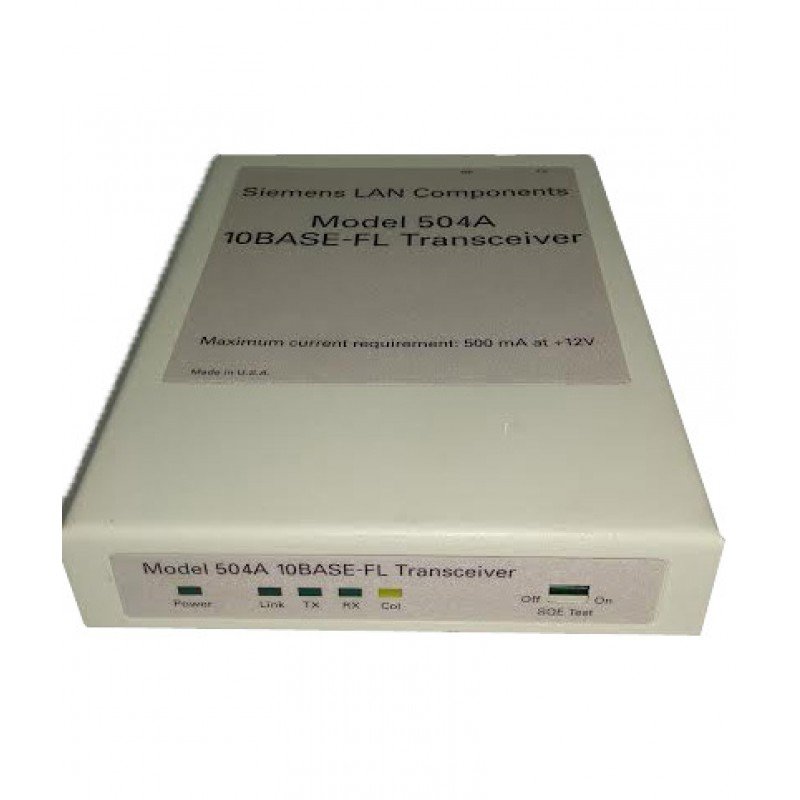 SIEMENS LAN COMPONENTS 504A 10BASE-FL TRANSCEIVER