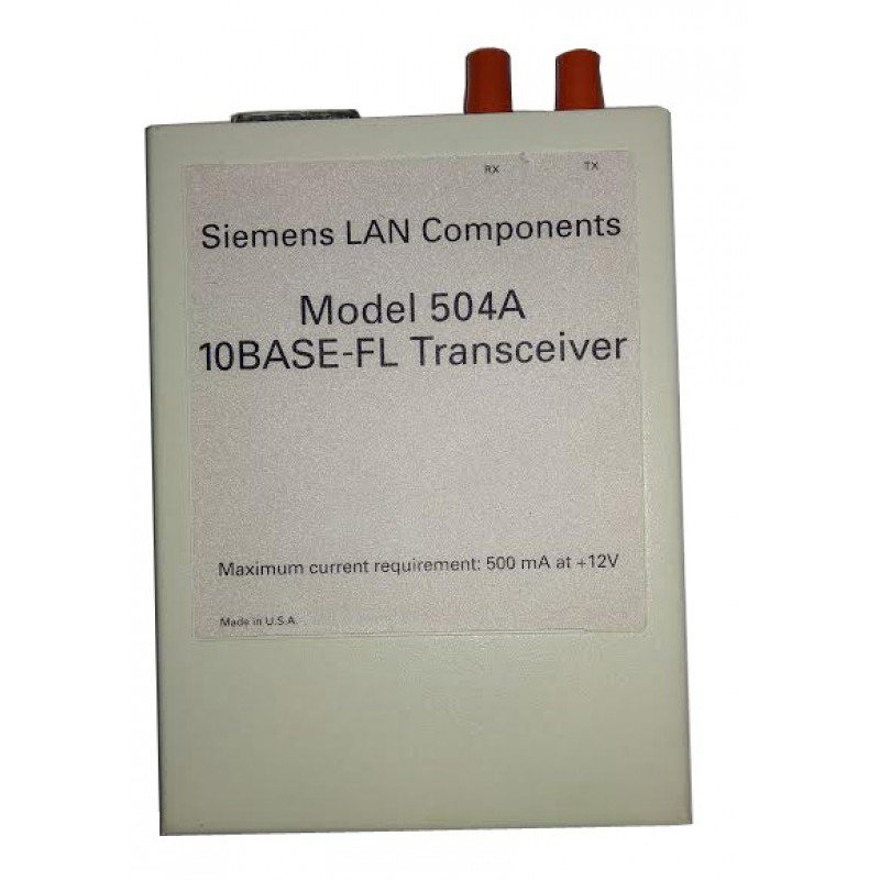 SIEMENS LAN COMPONENTS 504A 10BASE-FL TRANSCEIVER