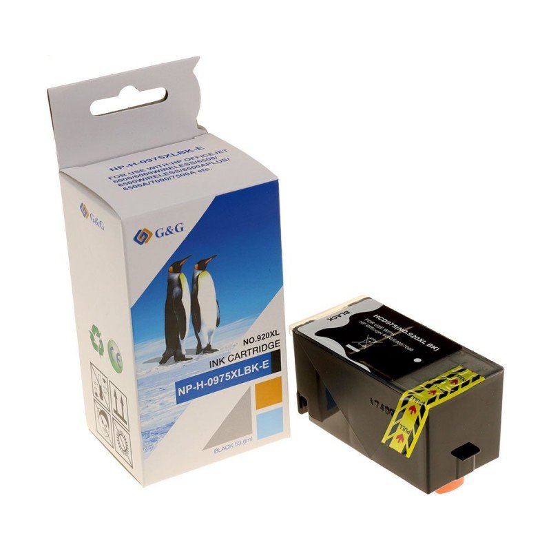 BLACK NP-H-0975XLBK-E INK CARTRIDGE OFFICEJET-6000 - 6000WIRELESS - 6500- 6500WIRELESS - 6500APLUS - 6500A - 7000 - 7500A CATRIDGE BLACK ΣΥΜΒΑΤΟ ΜΕΛΑΝΙ ΜΑΥΡΟ 53.6ML