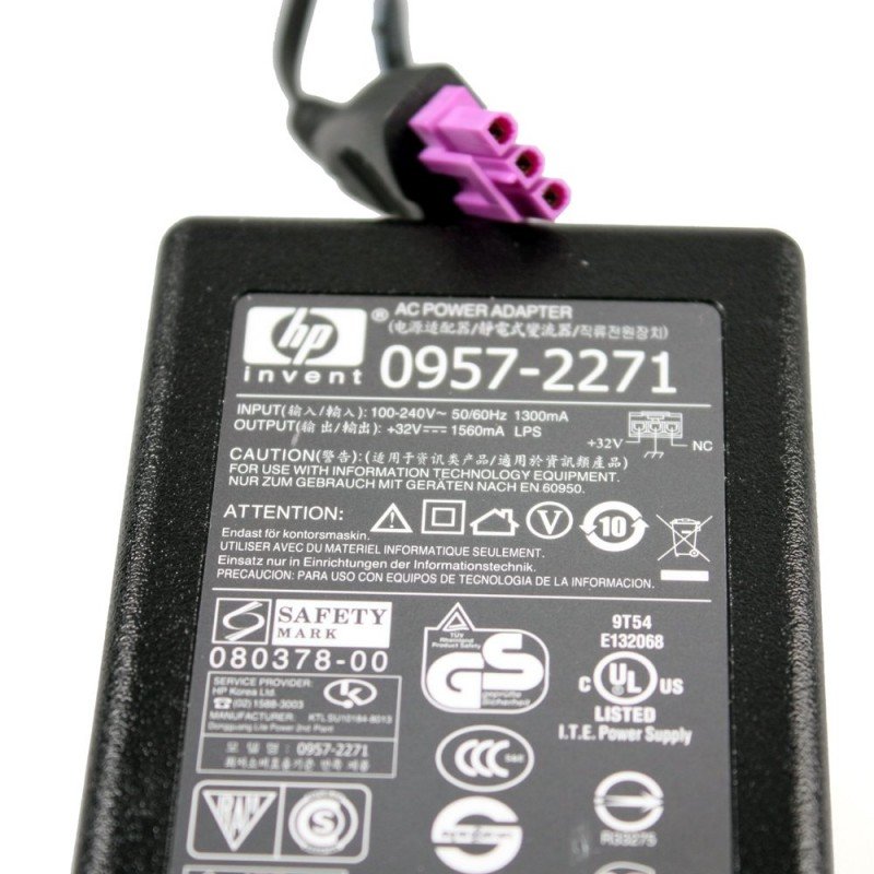 HP 0957-2271 POWER SUPPLY AC CHARGER PRINTER ADAPTOR ORIGINAL 3PIN 32V 1560mA ΤΡΟΦΟΔΟΤΙΚΟ ΕΚΤΥΠΩΤΗ