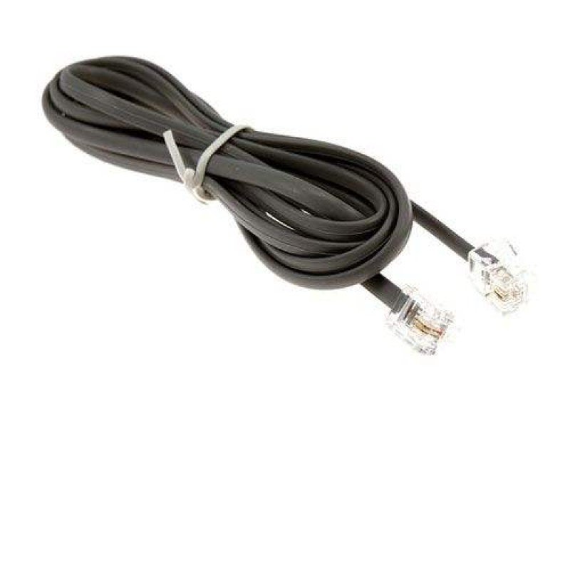 Καλώδιο Τηλεφώνου RJ11 Μαύρο Telephone Cable 1.5m Black 6P4C