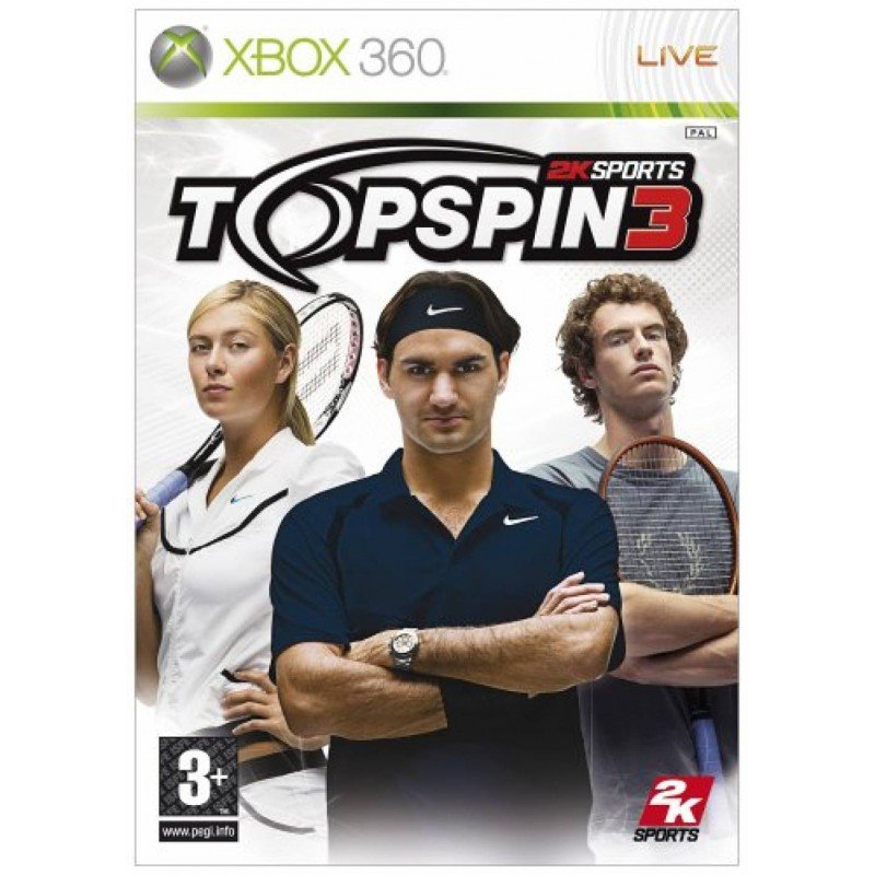 TOP SPIN 3 TENNIS -USED- (360)