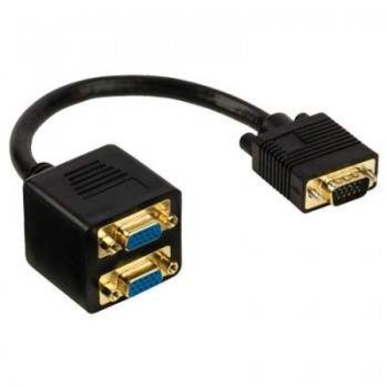 ADAPTOR VGA MALE SPLITTER TO 2 X VGA FEMALE 0,3m GOLD PLATED VGCP 59120B