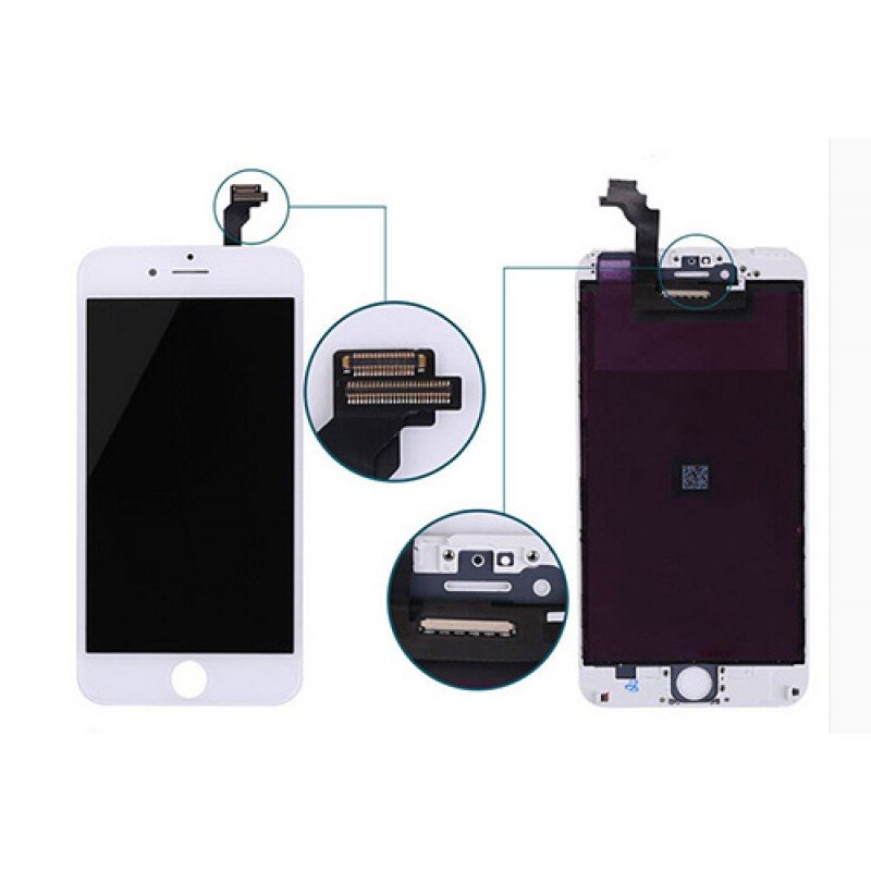 Αυθεντική Ανακατασκευασμένη Οθόνη iPhone 6 Plus LCD & Touchscreen - Digitizer Original Refurbished White Αυθεντική Οθόνη & Τζάμι Αφής Λευκή i6 Plus