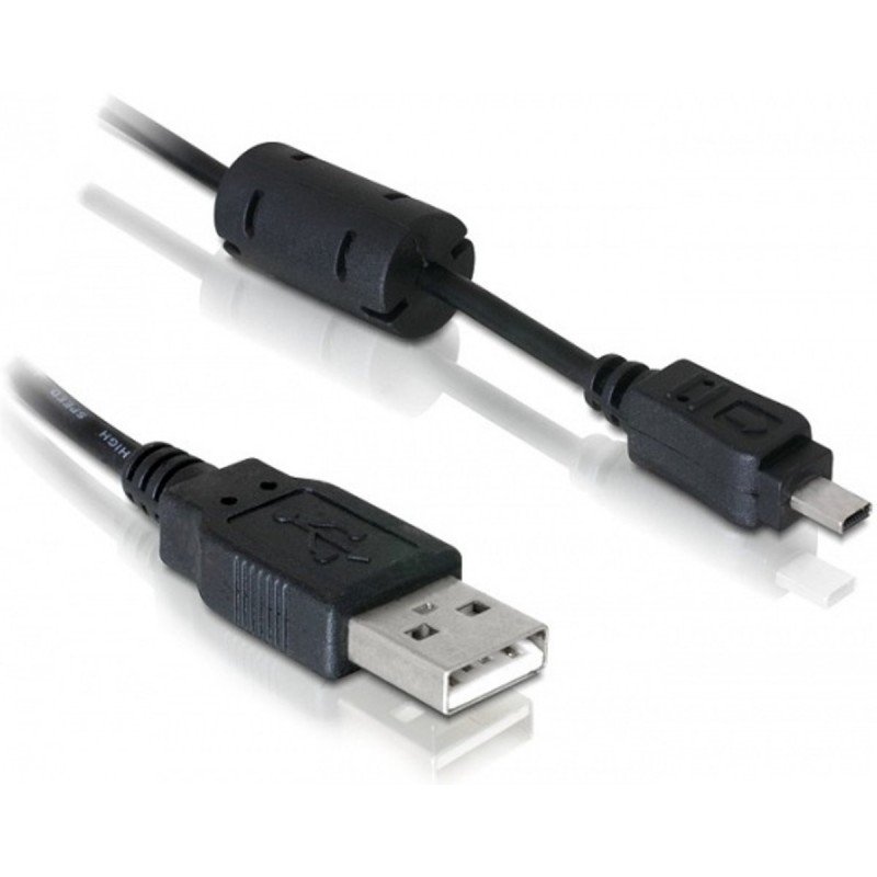 VALUELINE VLCP 60803 B20 USB A 2.0 CABLE MALE TO USB MALE MICRO 8PIN 1,8m BLACK CABLE-299 KODAK