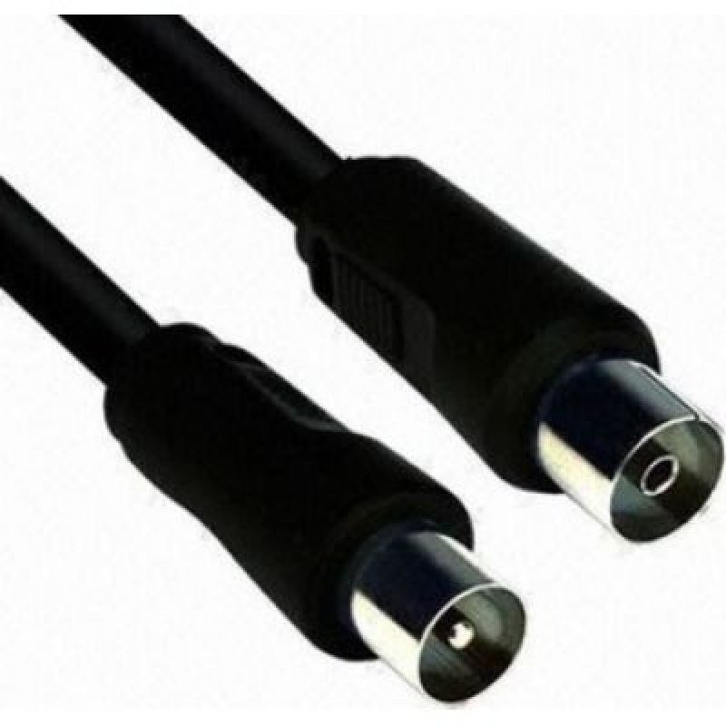 Καλώδιο Κεραίας Ομοαξωνικό Μαύρο Antenna TV Coaxial Cable M/F Black 2.5m FTT2-010