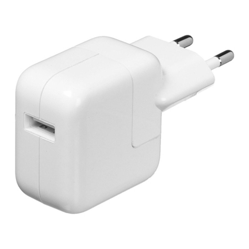 Apple Md836zm/a USB Charger 5V 2.4Am A1401 12w Retail Αυθεντικό Τροφοδοτικό Πρίζας Λευκό