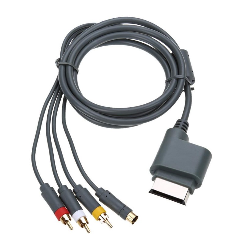 S-VIDEO AV COMPOSITE &  2 X RCA AUDIO AV CABLE XBOX (360)