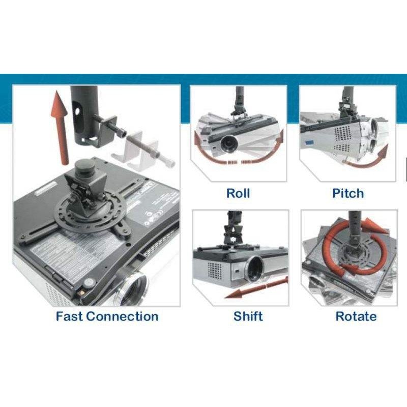 ΒΑΣΗ ΕΠΙΤΟΙΧΙΑ ΣΤΗΡΙΞΗΣ ΠΡΟΤΖΕΚΤΟΡΑ UNIVERSAL PROJECTOR MOUNT ABTUS AV813