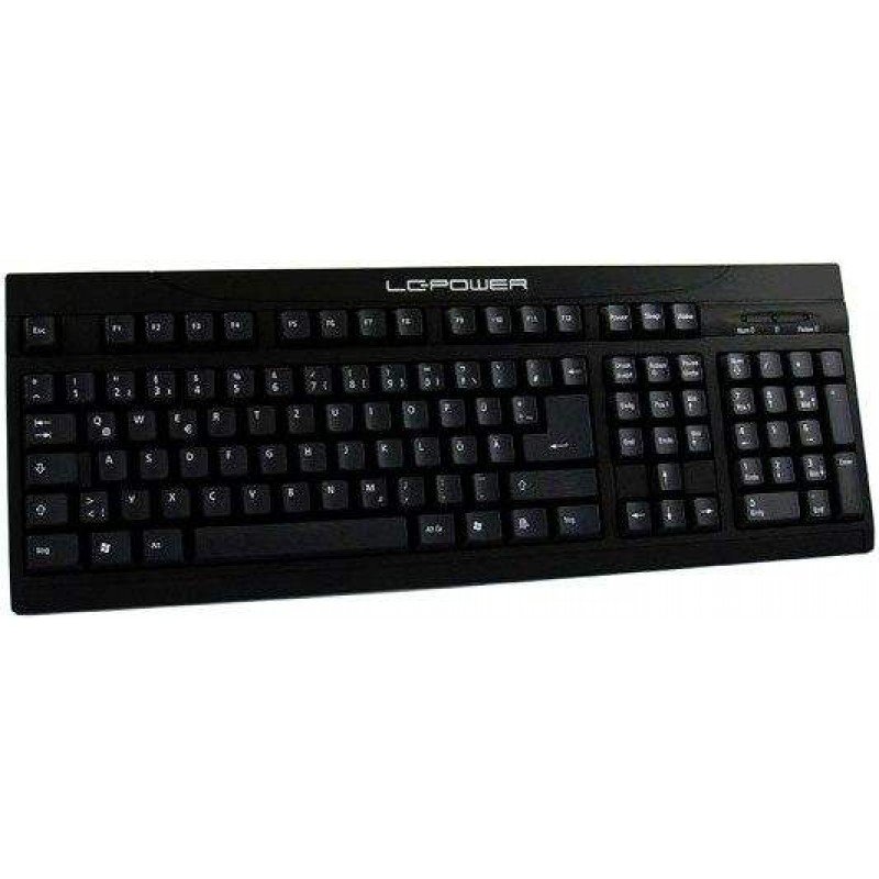 ΠΛΗΚΤΡΟΛΟΓΙΟ ΕΝΣΥΡΜΑΤΟ LC-POWER KEYBOARD WIRED SLIM USB/BLACK/ENGLISH BK-902