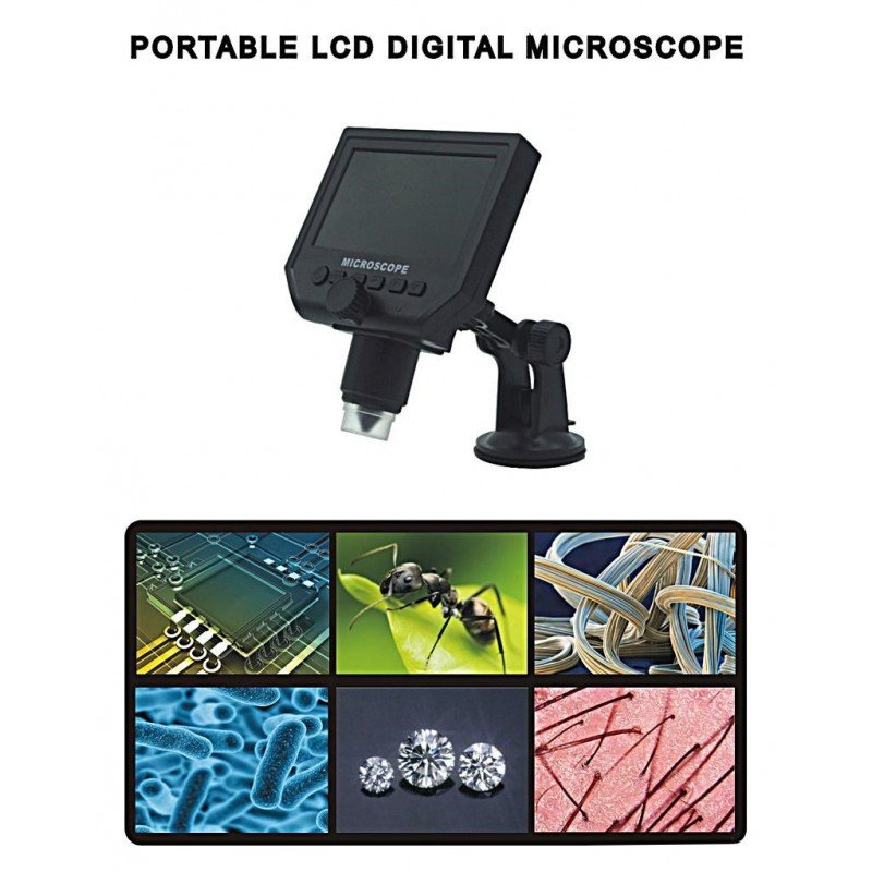 Microscope Digital Magnifier 1-600Χ 3.6 Mp Portable Hd Lcd 4.3 Best BST-G600 Μικροσκόπιο Μεγενθυτικός Φακός