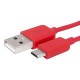 USB 2.0 CABLE MALE TO USB MALE MICRO B 1m RED OMEGA OUCR