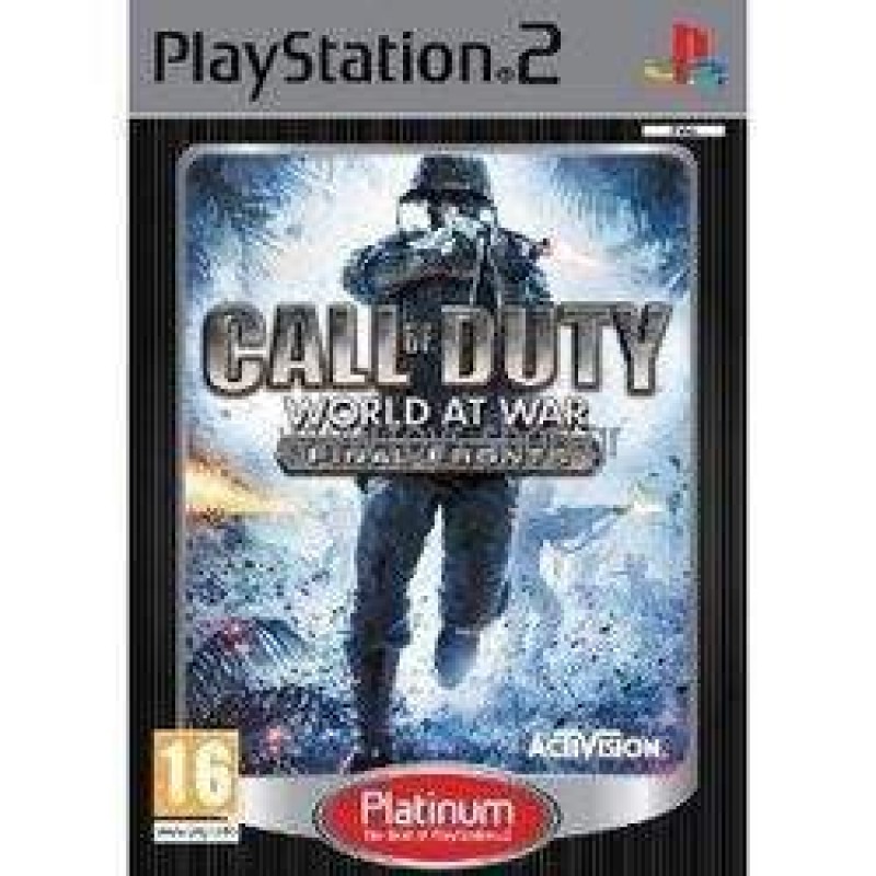 CALL OF DUTY WORLD AT WAR FINAL FRONTS PLATINUM -USED- (PS2)