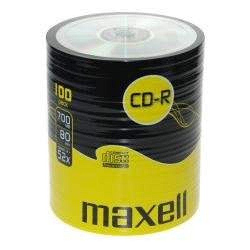 CD-R MAXELL 700Mb 52Χ ΚΕΝΑ ΕΓΓΡΑΨΙΜΑ CDR 80 SPINDLE [PACK 100] CD0099