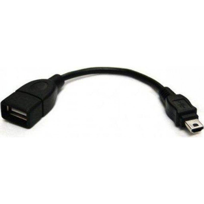 USB A 2.0 FEMALE TO MINI USB B MALE 5pin 0.2m CABLE CU225-0.2 CAB-020 [CHARGE JOYPAD PS3] (PC/PS3)