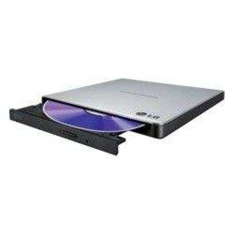 DVD+/-RW Recorder-Reader Slim USB External Portable LG GP57ES40 Silver-Black Εξωτερικός Εγγραφέας