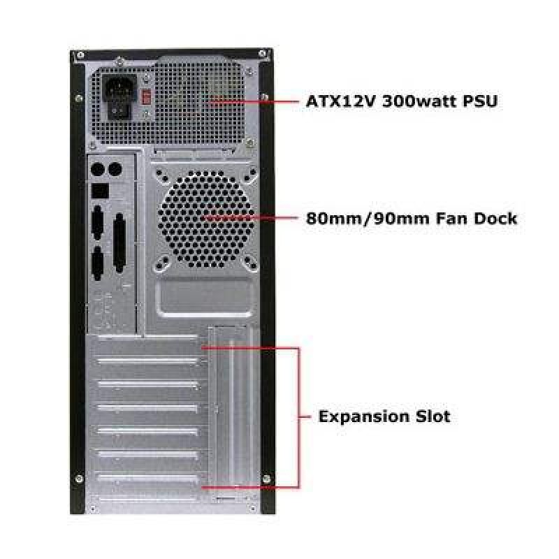 CASE MIDI ATX BLACK SUPERCASE PC CHASSIS SKP 378 ΚΟΥΤΙ ΥΠΟΛΟΓΙΣΤΗ ΜΑΥΡΟ (PC)