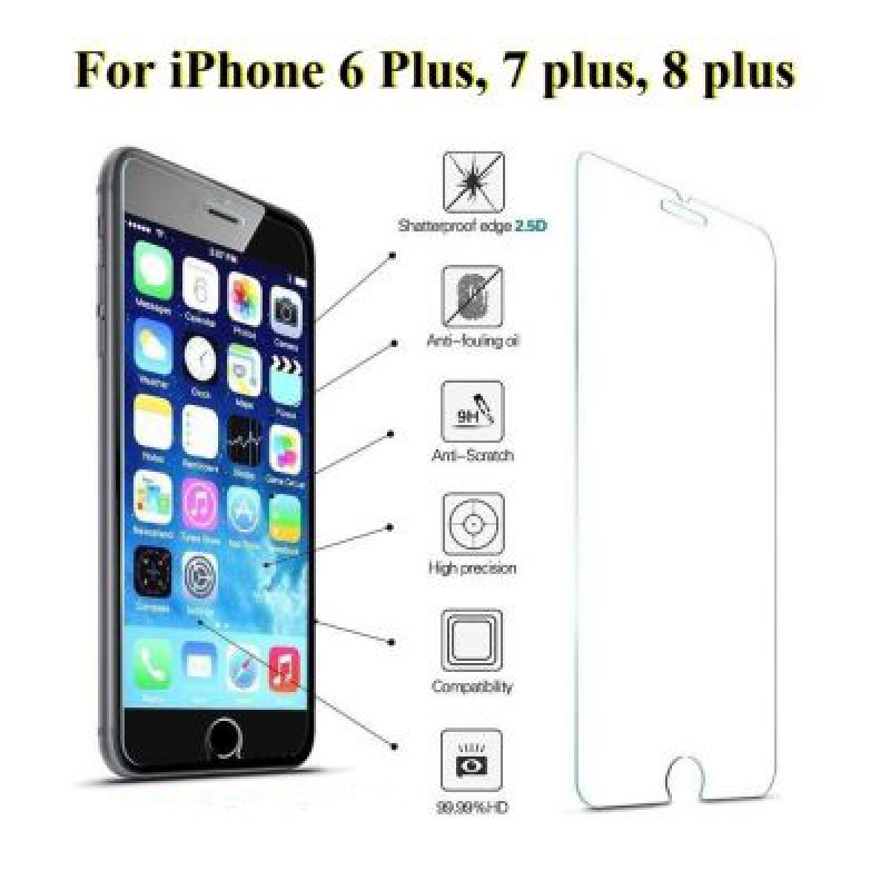 Premium Tempered Glass Screen Protector Powertech 9H 0.3mm iPhone 6 Plus - 6S Plus Γυάλινο Προστατευτικό Οθόνης