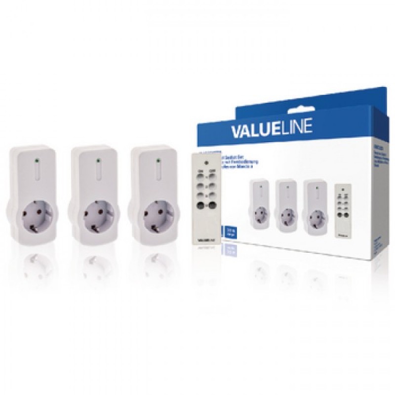 Remote Control Socket Set (3 Pack) Τηλεχειριζόμενες Πρίζες Vlw socket 3