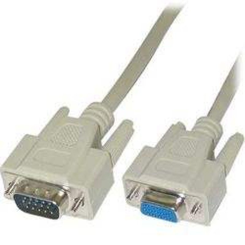 VGA CABLE HD EXTENSION 15 MALE/FEMALE 1.8m WHITE CABLE-170