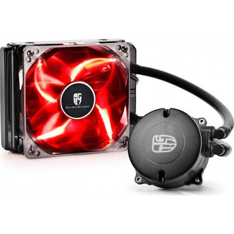 Deepcool Maelstrom 120t Red Cpu Cooler Hydro Σύστημα Υδρόψυξης Επεξεργαστή