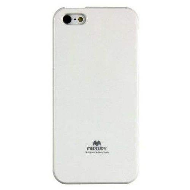 ΘΗΚΗ ΜΑΛΑΚΗ ΠΛΑΣΤΙΚΗ ΛΕΥΚΗ iPHONE 5/5S PLASTIC PROTECTIVE WHITE JELLY CASE SLIM GOOSPERY IP5-WHITE