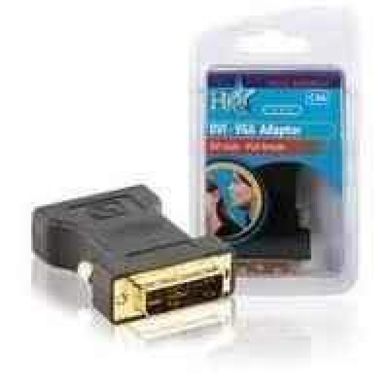 ADAPTER VGA HD15 FEMALE TO DVI MALE GOLD HQCC-ADAP021 BLISTER