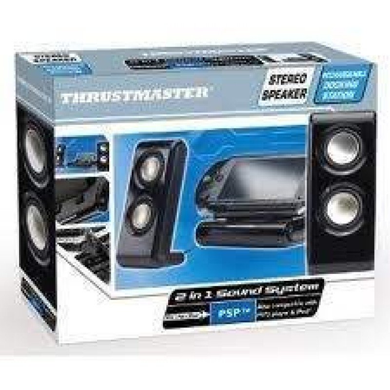 POWER CHARGER DOCKING STATION & STEREO SPEAKER THRUSTMASTER (PSP/iPOD/MP3 PLAYER)