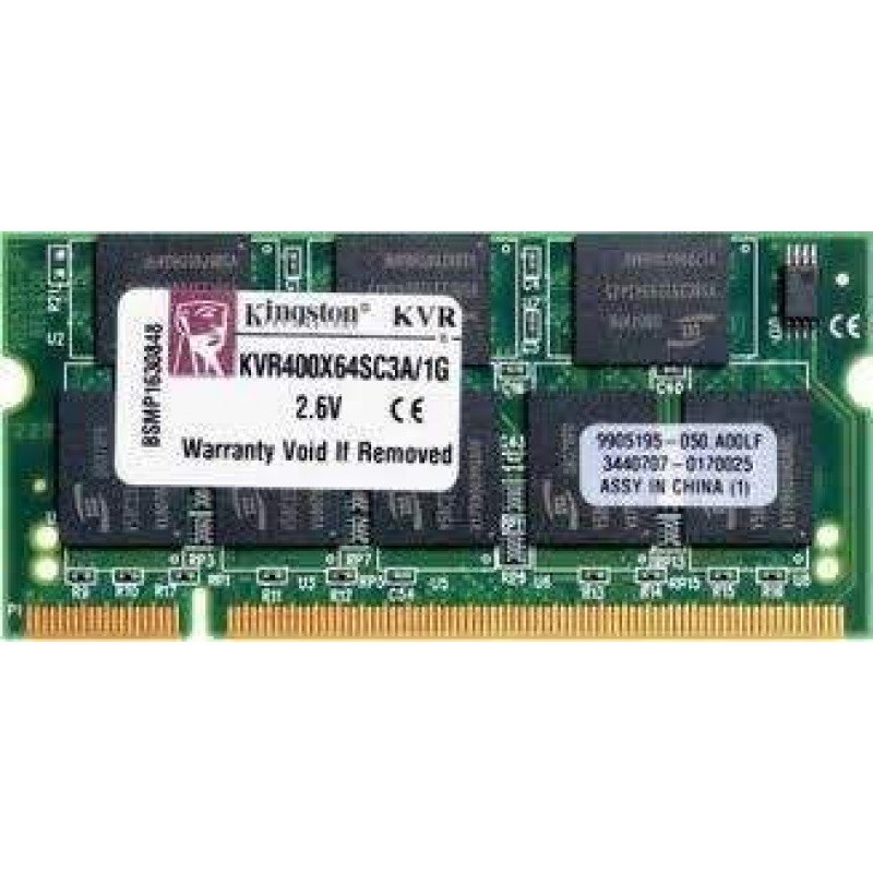 1Gb MEMORY RAM SODIM DDR1 -400Mhz- KINGSTON KVR400X64SC3A/1G ΜΝΗΜΗ (PC)