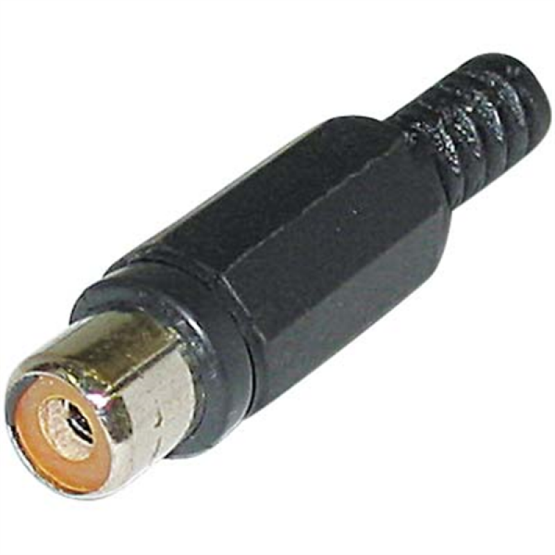 CC-106B CABLE ADAPTOR RCA FEMALE BLACK ADAPTER ΤΕΛΙΚΟ ΒΥΣΜΑ ΚΑΛΩΔΙΟΥ ΘΥΛΗΚΟ