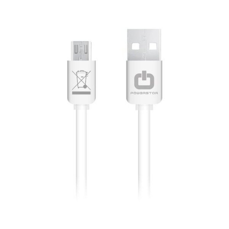 POWERSTAR NOVA PLUS MAX 2 IN 1 POWER PLUG CHARGER AC 1 Χ USB  5V 2A WHITE TRAVEL CHARGING SUPPLY MICRO USB & DATACABLE ΤΡΟΦΟΔΟΤΙΚΟ ΠΡΙΖΑΣ & ΚΑΛΩΔΙΟ ΣΥΝΔΕΣΗΣ