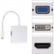 Display port Mini Male 0.20m To HDMI 1.4 - VGA - DVI Female White CAB-DP016 FTT14-015 181577