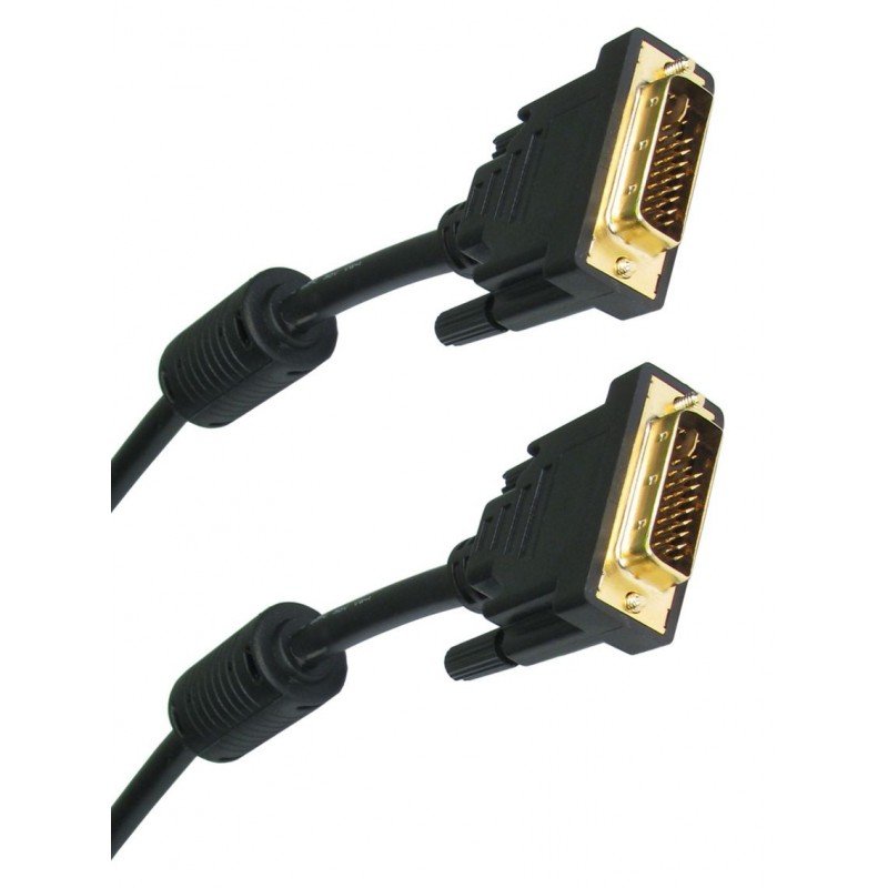 POWERTECH CAB-DVI002 DVI-I 24+5 MALE TO DVI-I MALE GOLD CABLE 3m