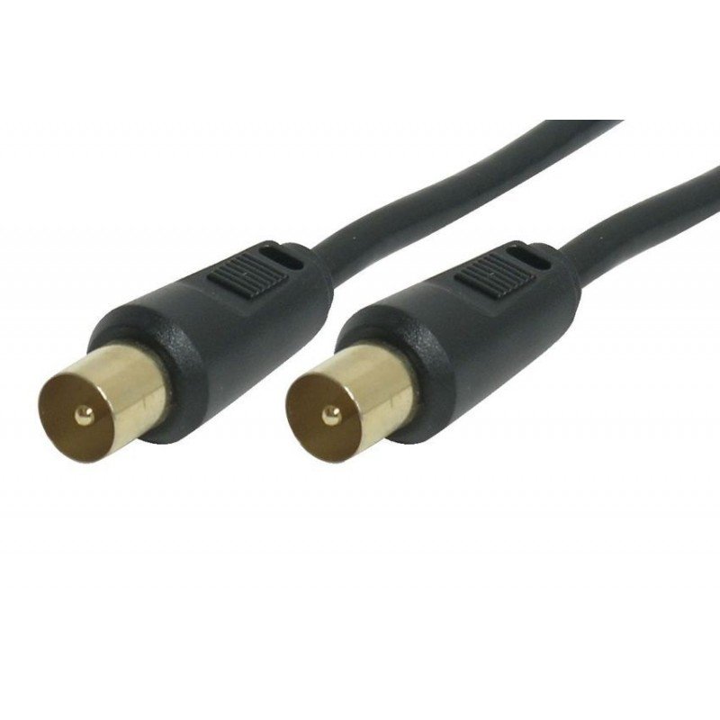 ANTENA TV COAXIAL CABLE M/M BLACK 3m ΟΜΟΑΞΩΝΙΚΟ ΚΑΛΩΔΙΟ ΚΕΡΑΙΑΣ ΜΑΥΡΟ CAB-V020