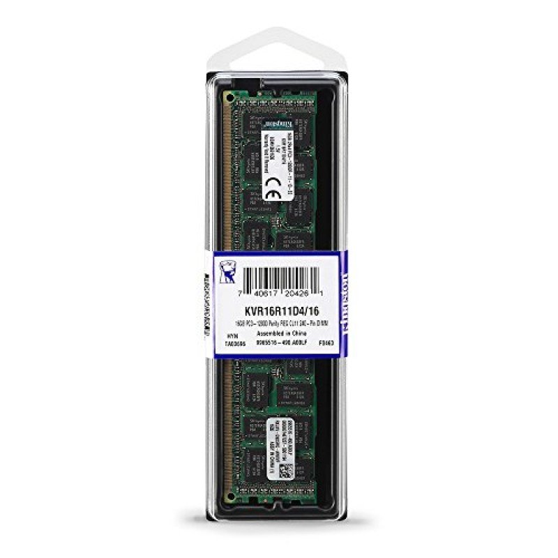 16Gb MEMORY RAM DIM DDR3 1600Mhz KINGSTON PC3 12800 CL11 KVR16R11D4/16HB SERVER ΜΝΗΜΗ (PC)