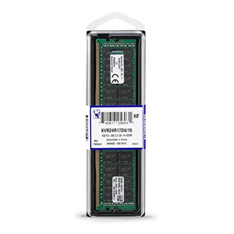 16Gb MEMORY RAM DDR4 2400Mhz KINGSTON KVR24R17D4/16 ΜΝΗΜΗ (PC)