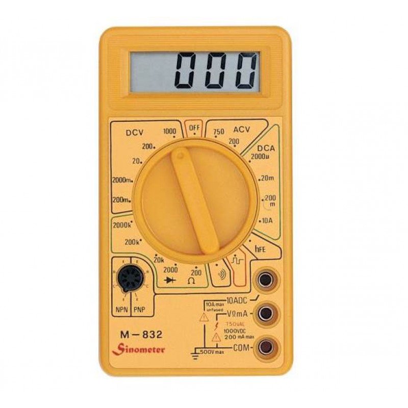 MASTECH M-832 MULTIMETER DIGITAL TESTER ΨΗΦΙΑΚΟ ΠΟΛΥΜΕΤΡΟ M832