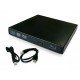 BLU-RAY READER & DVD WRITER 6X SLIM EXTERNAL PORTABLE USB 2.0 BLACK 56945 (PC)