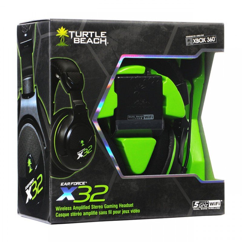 TURTLE BEACH EAR FORCE X32 WIRELESS GAMING HEADSET FULLSIZE MULTIMEDIA BLACK ΑΣΥΡΜΑΤΑ ΑΚΟΥΣΤΙΚΑ ΜΕ ΜΙΚΡΟΦΩΝΟ (360)