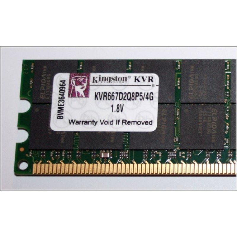 4Gb RAM DDR2 MEMORY KINGSTON KVR667D2Q8P5/4G -667Mhz- CL5 ΜΝΗΜΗ (PC)