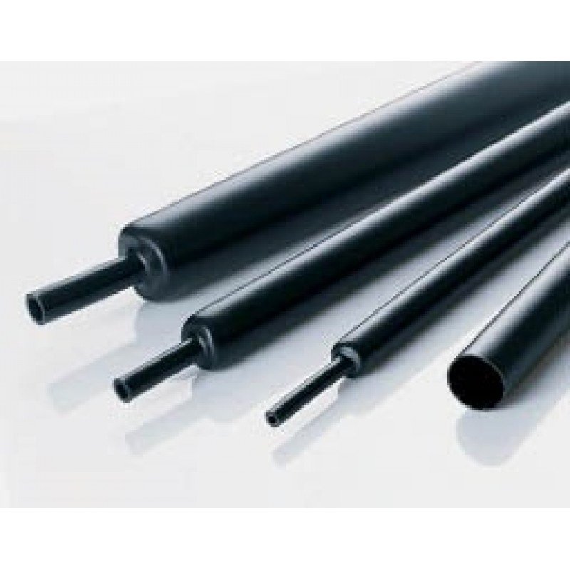 HEAT SHRINK TUBING BLACK ΘΕΡΜΟΣΥΣΤΕΛΛΟΜΕΝΟ ΜΑΥΡΟ Φ1 1.6/0.8mm 1m HFT-102 PLF100