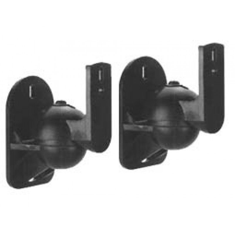 BRATECK SB-24 SPEAKER MOUNT BRACKETS BLACK ΒΑΣΗ ΔΙΠΛΗ ΕΠΙΤΟΙΧΙΑ ΣΤΗΡΙΞΗΣ ΗΧΕΙΩΝ ΜΑΥΡΗ