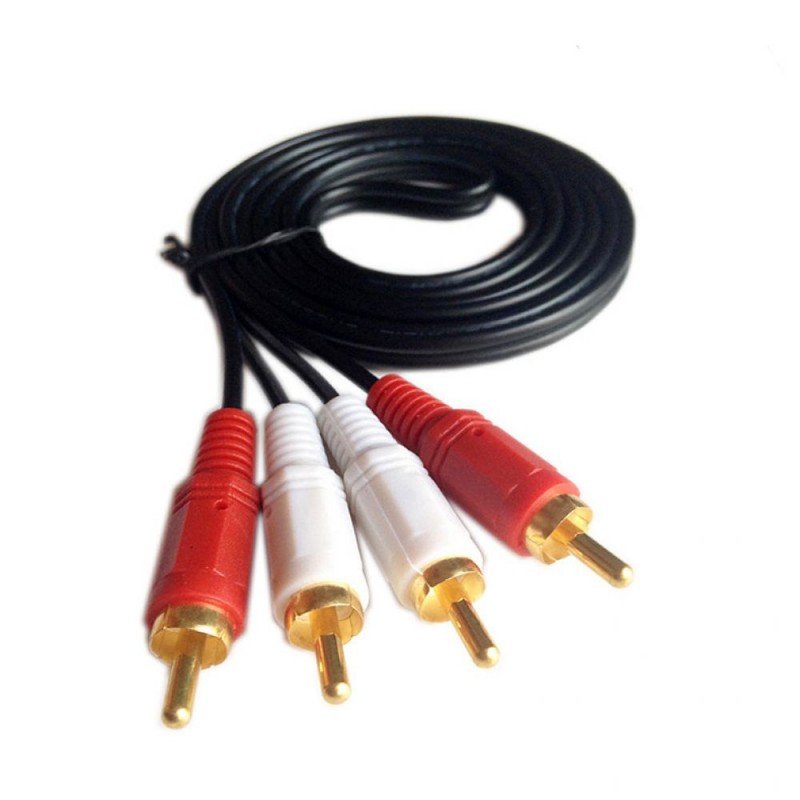 RCA 2 X Male To Male 3m Audio Sound Cable Gold Καλώδιο Ήχου Στερεοφωνικό Επίχρυσο 18024 R312