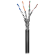 UTP ETHERNET CABLE 100m BLACK CAT 6 S/FTP ΚΑΛΩΔΙΟ ΔΙΚΤΥΟΥ ΜΟΝΟΚΛΩΝΟ ΜΑΥΡΟ GOOBAY 57197