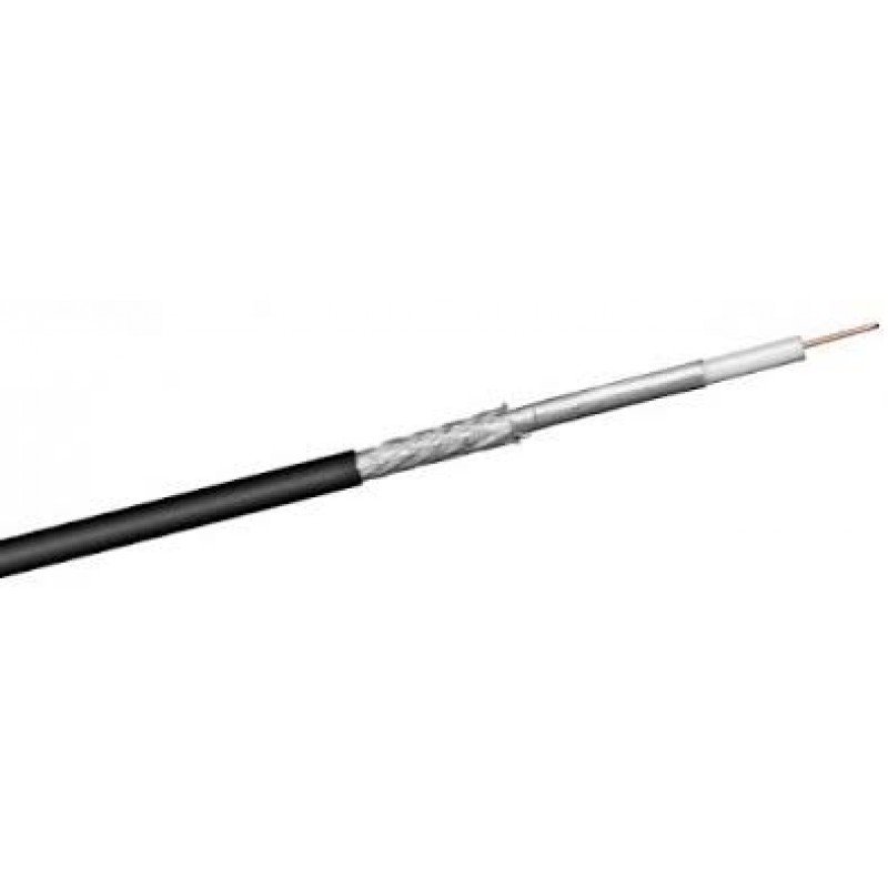 SAT & ANTENA TV COAXIAL CCS 100dB CABLE 100m BLACK ΚΑΛΩΔΙΟ ΔΟΡΥΦΟΡΙΚΟ-ΚΕΡΑΙΑΣ ΟΜΟΑΞΟΝΙΚΟ ΜΑΥΡΟ ΚΟΥΛΟΥΡΑ 96 67103