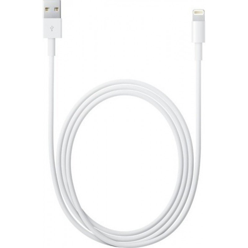 APPLE MD818ZM ORIGINAL USB 2.0 LIGHTNING CABLE WHITE 1m iPHONE 5/5s/5c/6/6plus & iPAD4/5/air/mini A1480 RETAIL