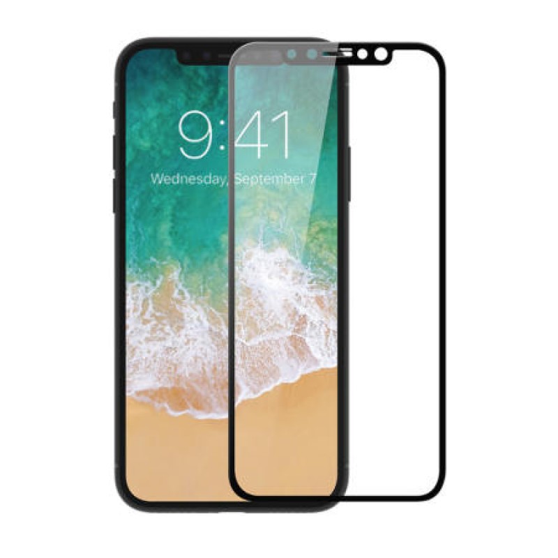 Tempered Glass Full Cover Screen Protector Black 9H 0.3mm iPhone X/XS Γυάλινο Προστατευτικό Οθόνης