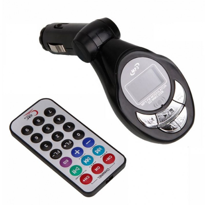 CAR POWERED FM TRANSMITTER WITH REMOTE MP3 PLAYER USB 2.0 EQUALIZER 4 IN 1 FOREVER FTR001 17220