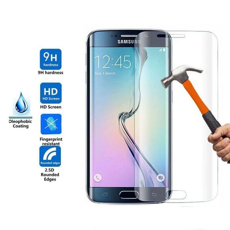 Premium Tempered Glass 3D Full Cover Screen Protector Powertech 9H 0.3mm Samsung Galaxy S7 Edge Γυάλινο Προστατευτικό Οθόνης (G935F)